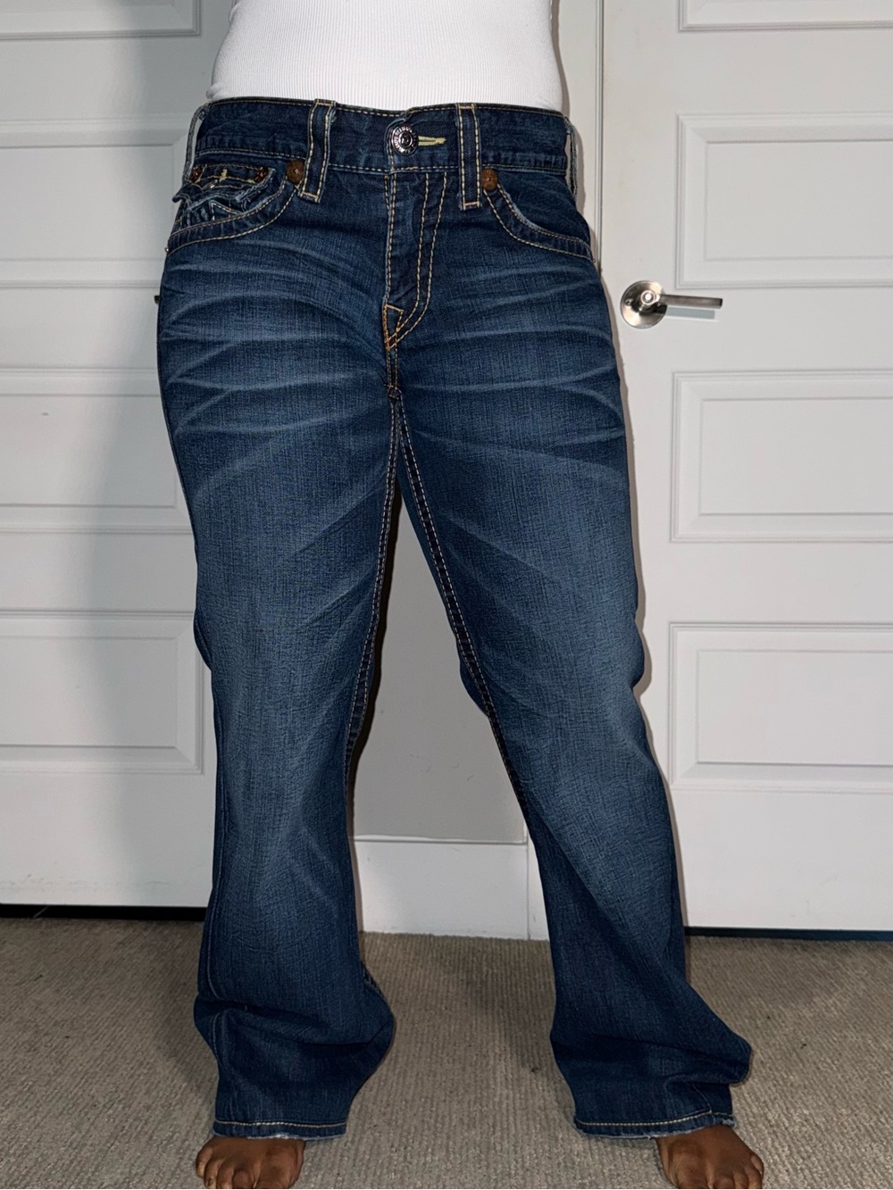 True Religion Joey Big T Flare Dark Jeans